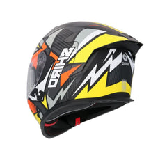 SHIRO RAPTOR PEGASUS CASCHI INTEGRALI MOTO GIALLO ARANCIA GRIOGIO OPACO