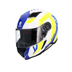 SHIRO Sh-890 Hunter Moto Integrali Caschi Bianco Blu Giallo Fluor 