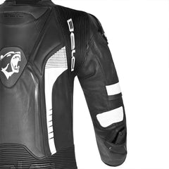 BELA Mono 1 PC X Race Tuta moto pelle Nero Bianco- SECURTEX MOTOR S.L (t/a MaximoMoto)