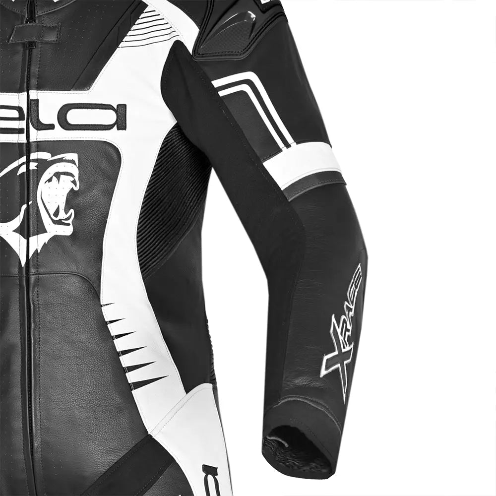 BELA Mono 1 PC X Race Tuta moto pelle Nero Bianco - SECURTEX MOTOR S.L (t/a MaximoMoto)
