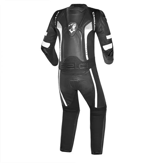 BELA Mono 1 PC X Race Leather Motorcycle Suit Black White – Yamoto.it