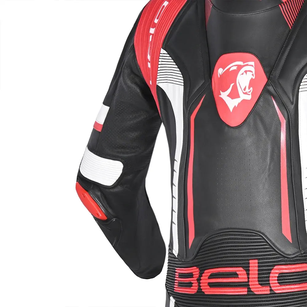 BELA-1PC tuta X Race NERO/BIANCO/ROSSO 