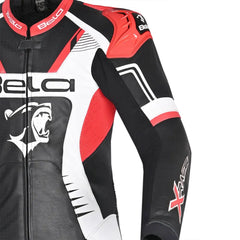 BELA-1PC tuta X Race NERO/BIANCO/ROSSO 