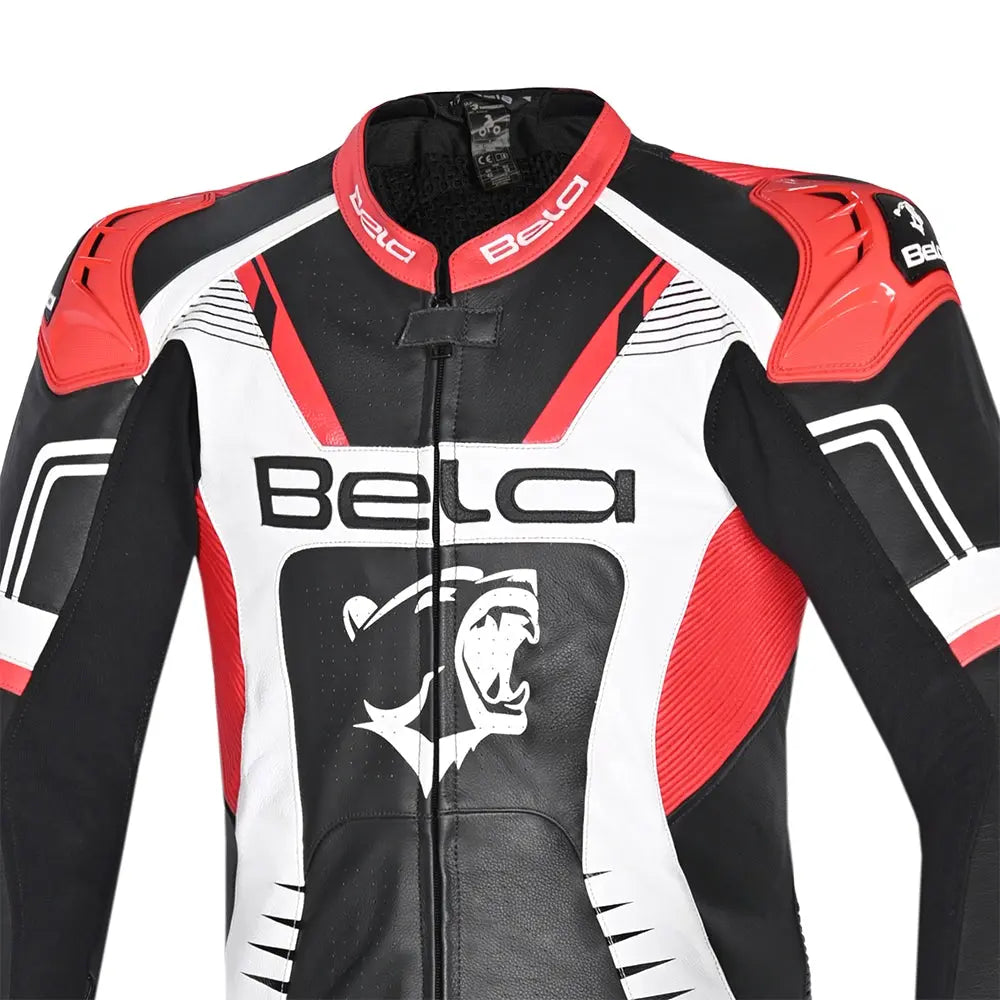 BELA-1PC tuta X Race NERO/BIANCO/ROSSO 