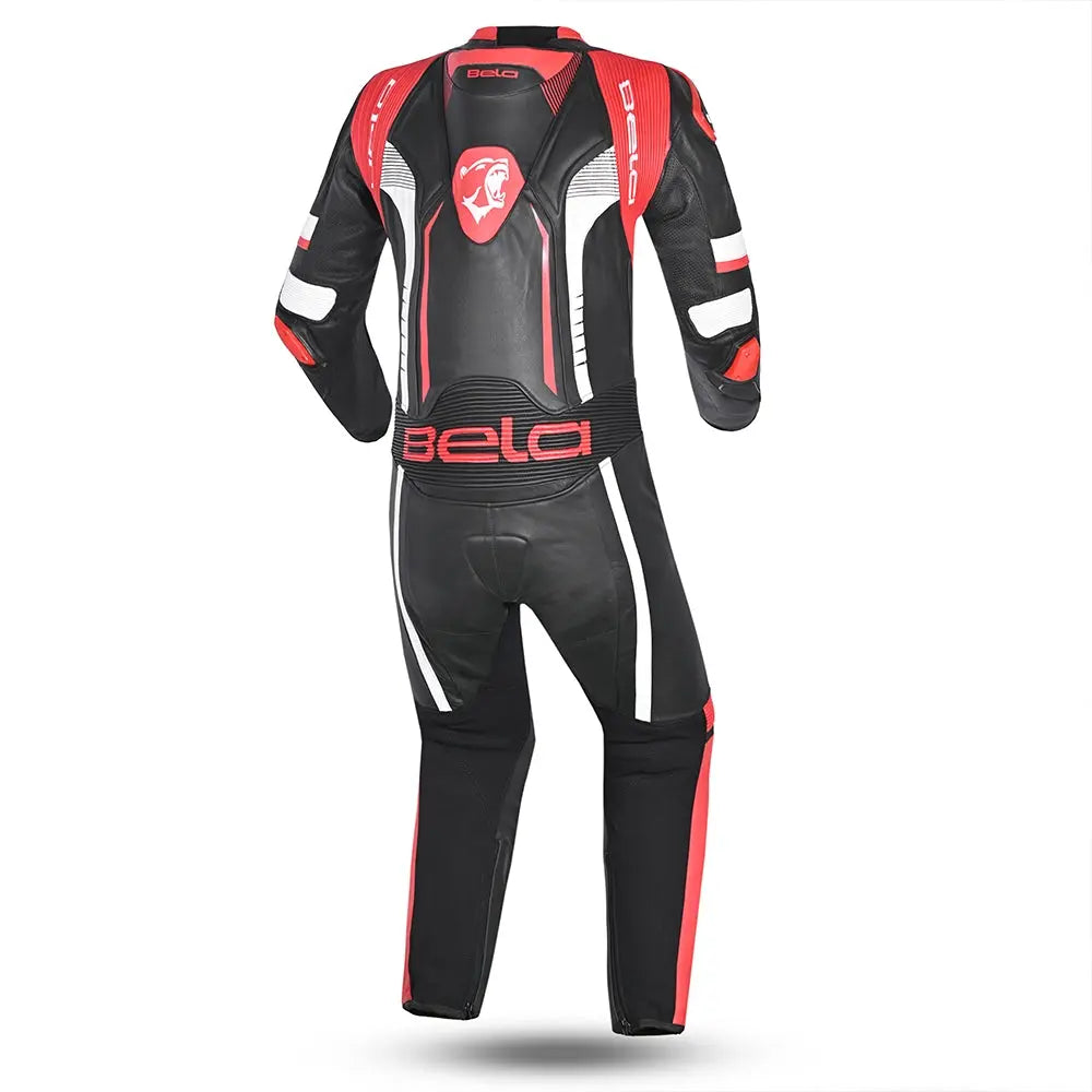 BELA-1PC tuta X Race NERO/BIANCO/ROSSO 