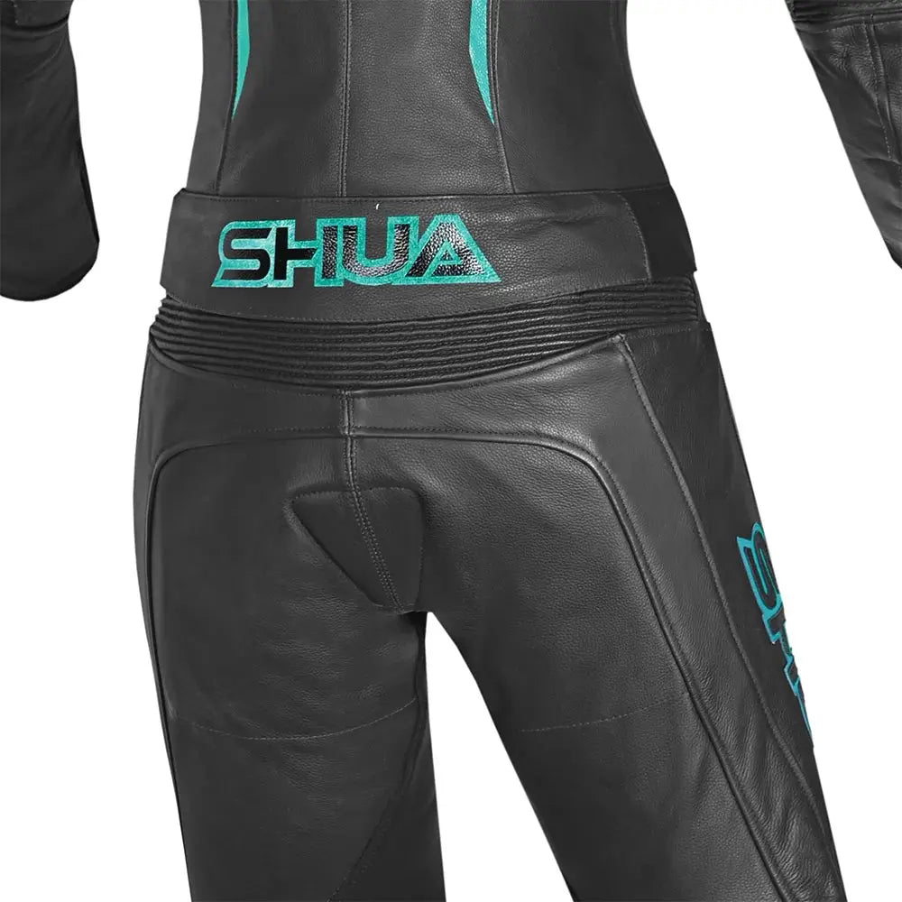 Shua Infinity Tuta Moto donna 2 pezzi Nero/terquise 