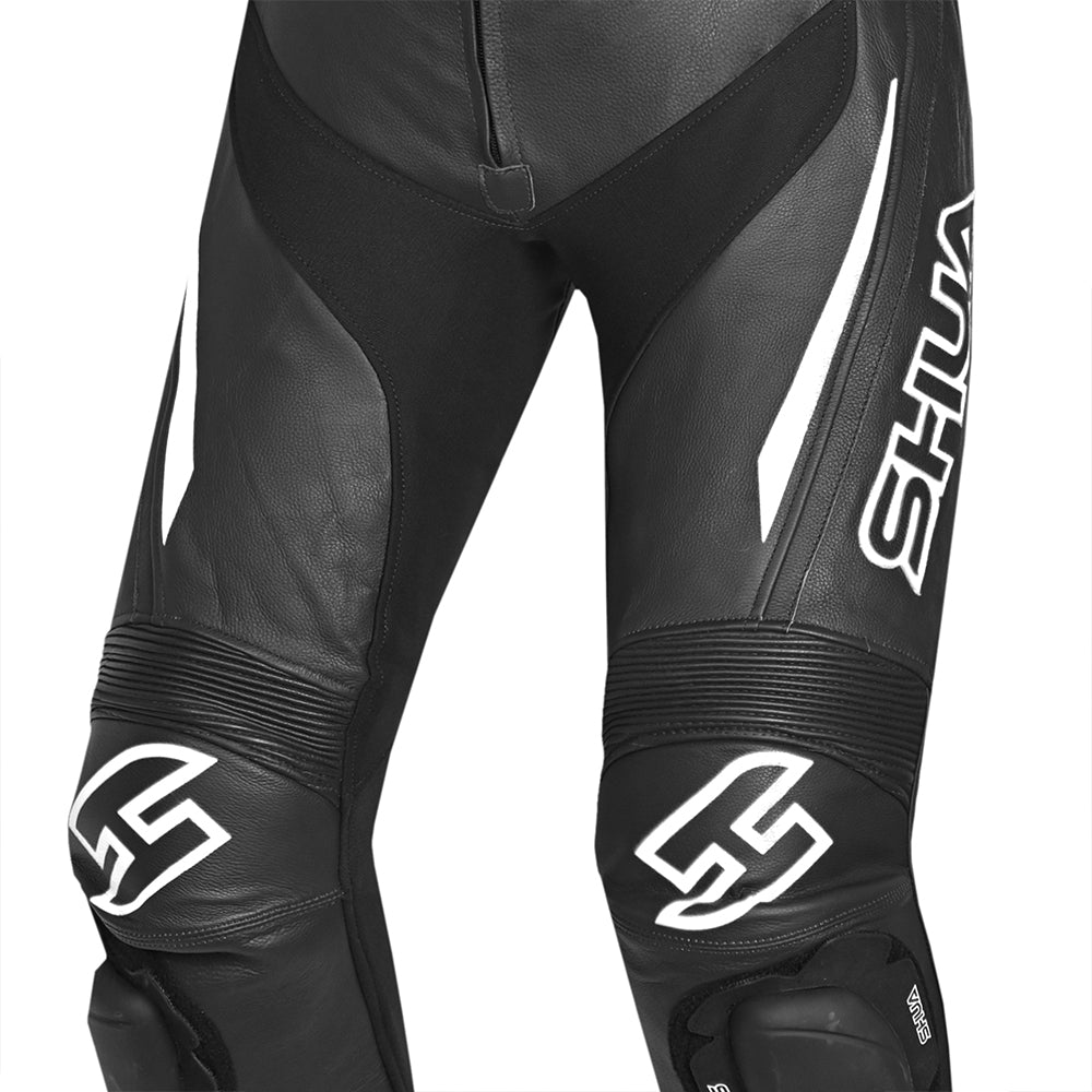 SHUA INFINITY TUTA MOTO 2 PC UOMO NERO BIANCO 