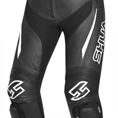 SHUA INFINITY TUTA MOTO 2 PC UOMO NERO BIANCO 
