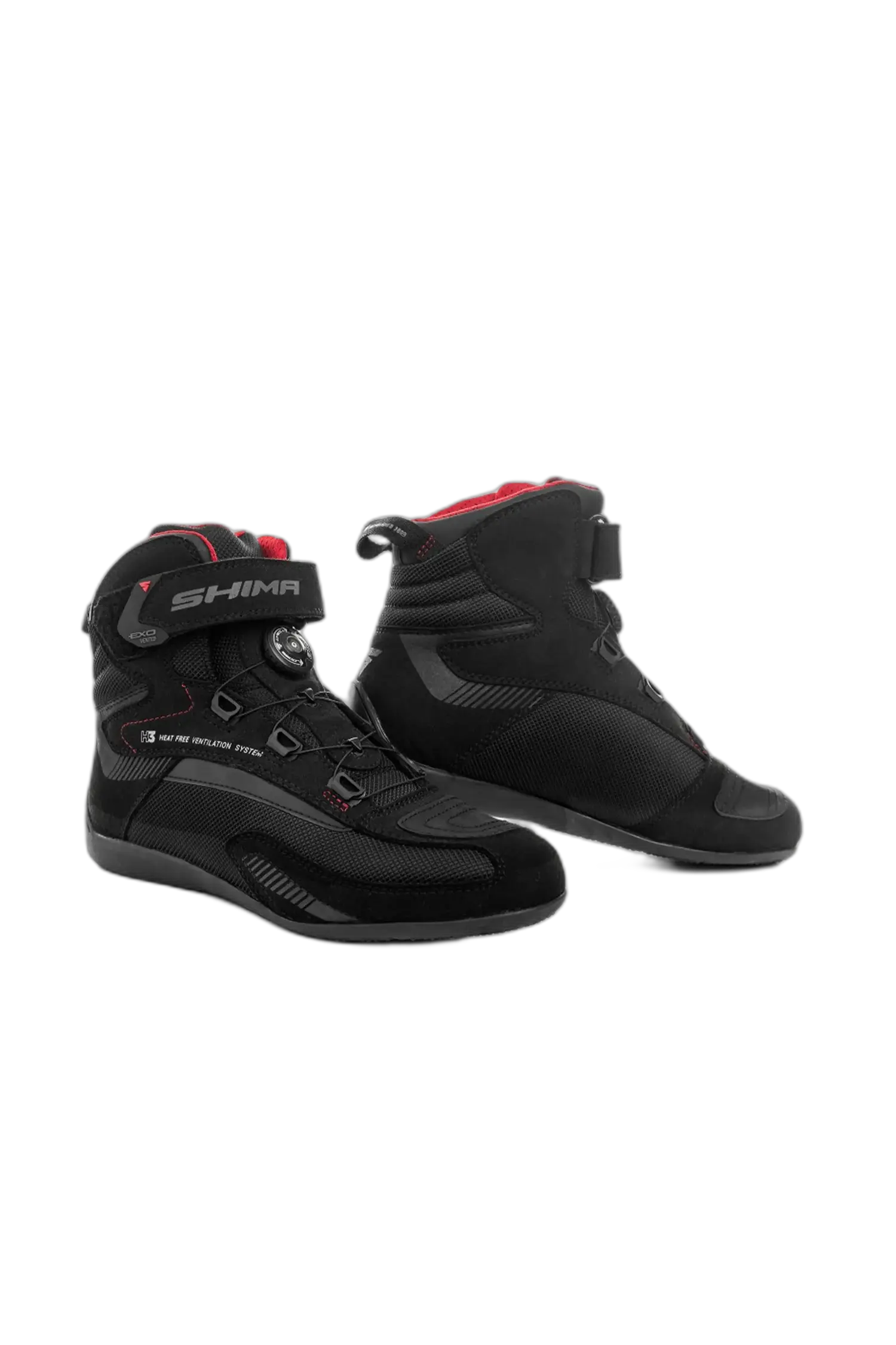 SHIMA EXO VENTED Scarpe da Moto Turismo Uomo Nero 