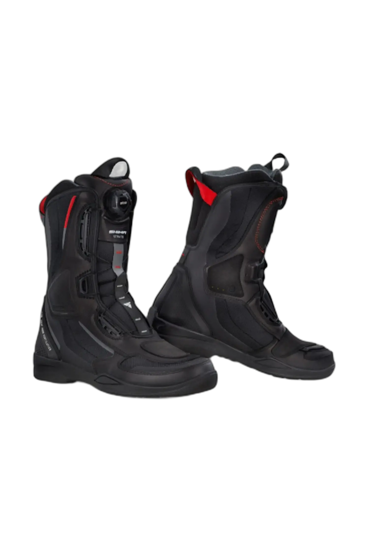 SHIMA STRATO LADY – Stivali da Moto Donna Nero/Rosso 