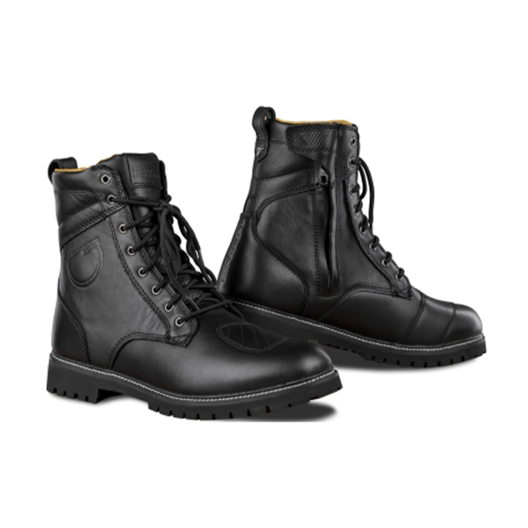 SHIMA THOMSON UOMO MOTO PELLE STIVALI NERO
