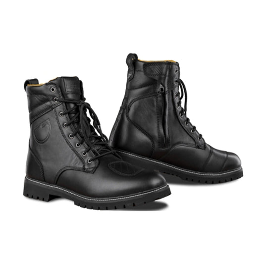 SHIMA THOMSON UOMO MOTO PELLE STIVALI NERO