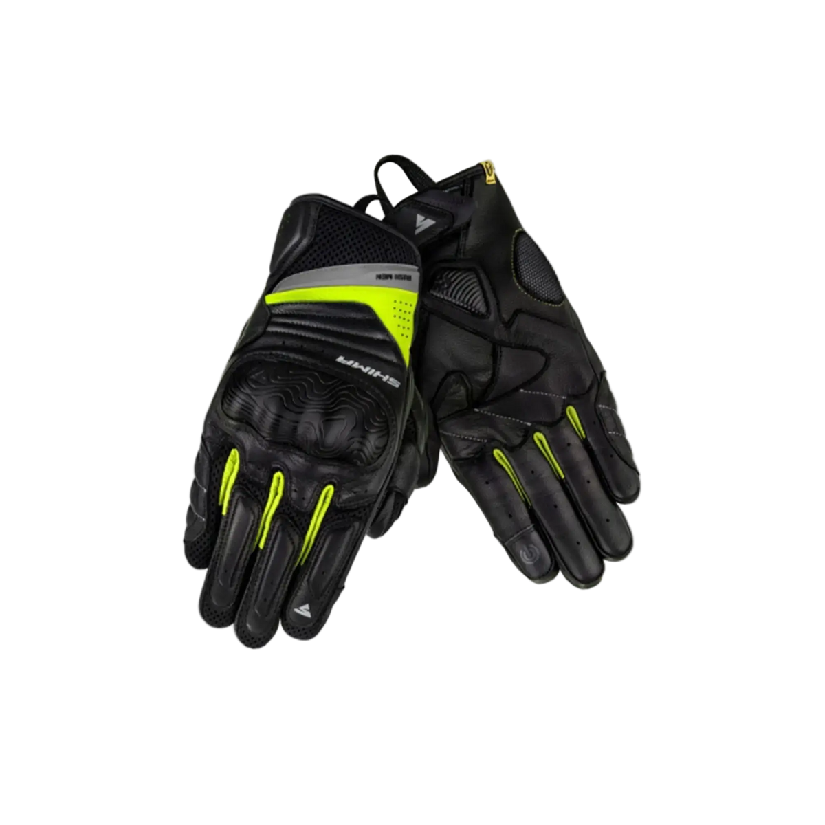 SHIMA RUSH CORTI MOTO GUANTI URBAN UOMO NERO FLOU GIALLO 
