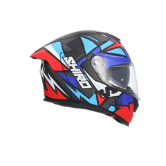 SHIRO RAPTOR PEGASUS Moto Integrali Caschi Opaco Blu Rosso Nero 