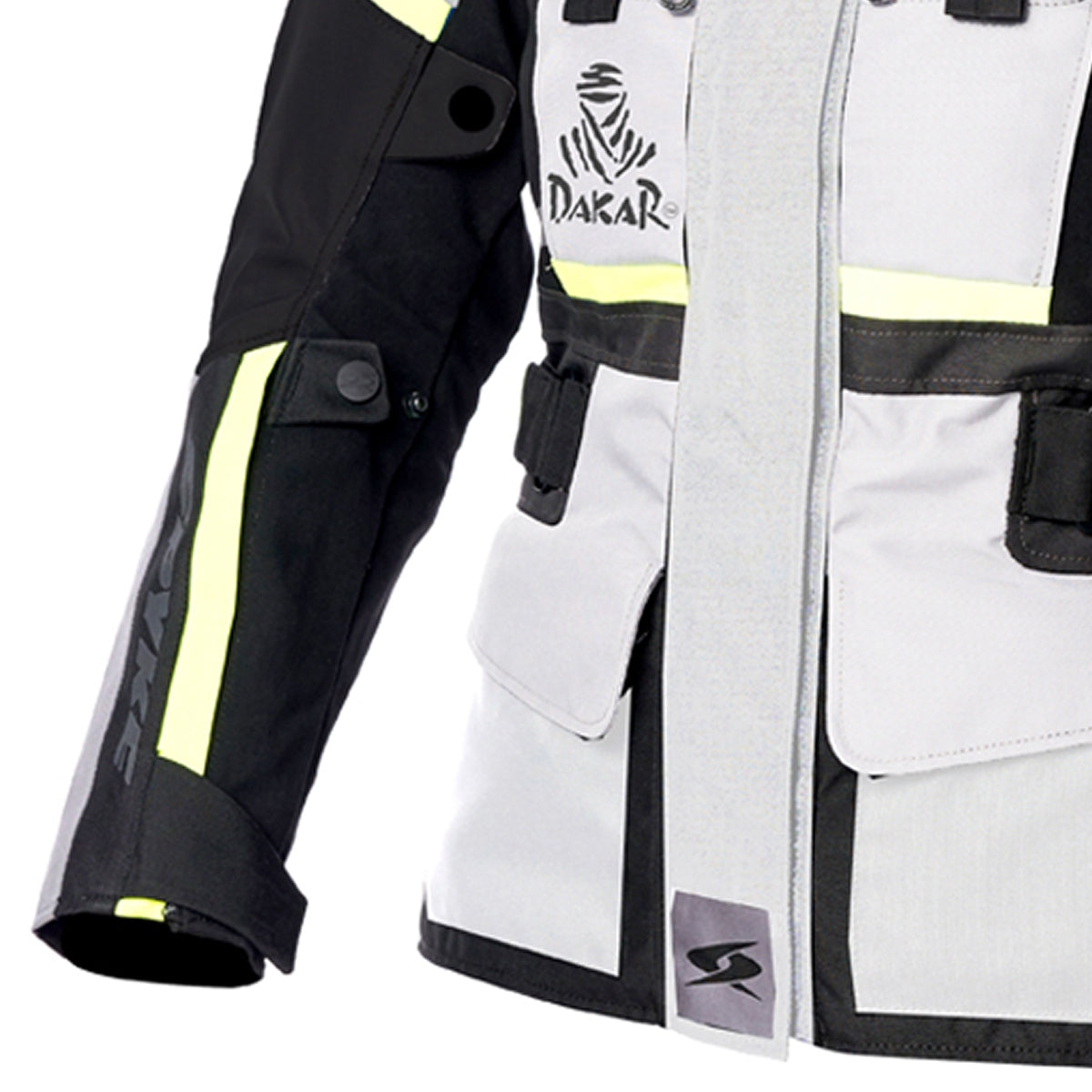 SPYKE Equator Dry Techno Lady Jacket Gris/Azul/Amarillo - SECURTEX MOTOR S.L (t/a MaximoMoto)