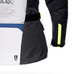 SPYKE Equator Dry Techno Lady Jacket Gris/Azul/Amarillo - SECURTEX MOTOR S.L (t/a MaximoMoto)