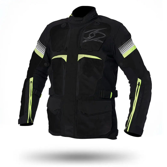 SPYKE Equator Dry Techno Man Jacket  Negro/Antra/Amarillo - SECURTEX MOTOR S.L (t/a MaximoMoto)