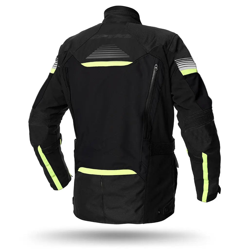 SPYKE Equator Dry Techno Man Jacket  Negro/Antra/Amarillo - SECURTEX MOTOR S.L (t/a MaximoMoto)