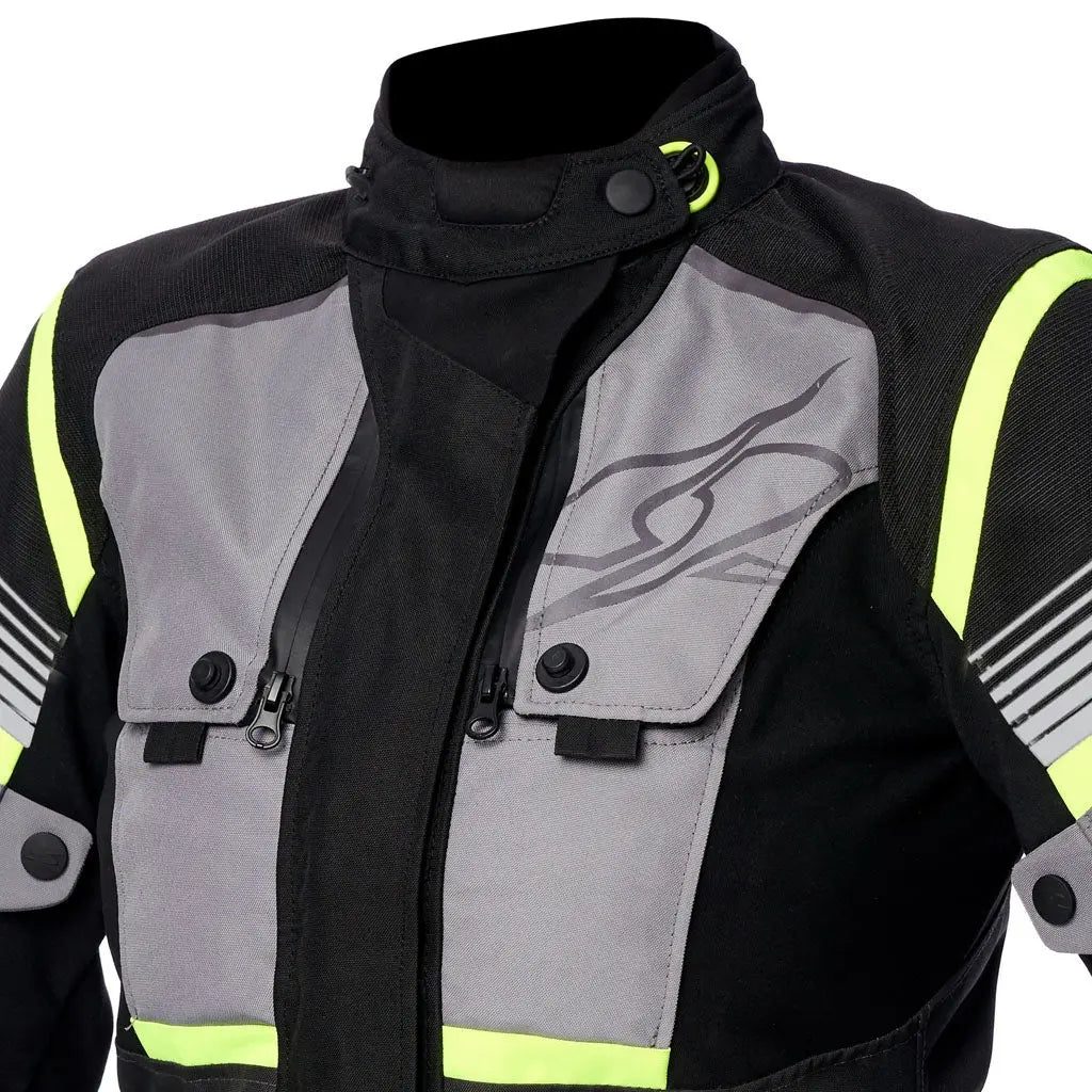 SPYKE Equator Dry Techno Man Jacket  Gris/Antra/Yellow - SECURTEX MOTOR S.L (t/a MaximoMoto)