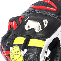 SPYKE Tech Pro Racing Man Guantes Negro/Blanco/Rojo Flou Amarillo - SECURTEX MOTOR S.L (t/a MaximoMoto)