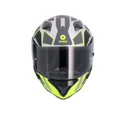 SHIRO HUNTER SH-890 STAGE PLATA Moto Intrageli Caschi Opaco Grigio Nero Giallo 