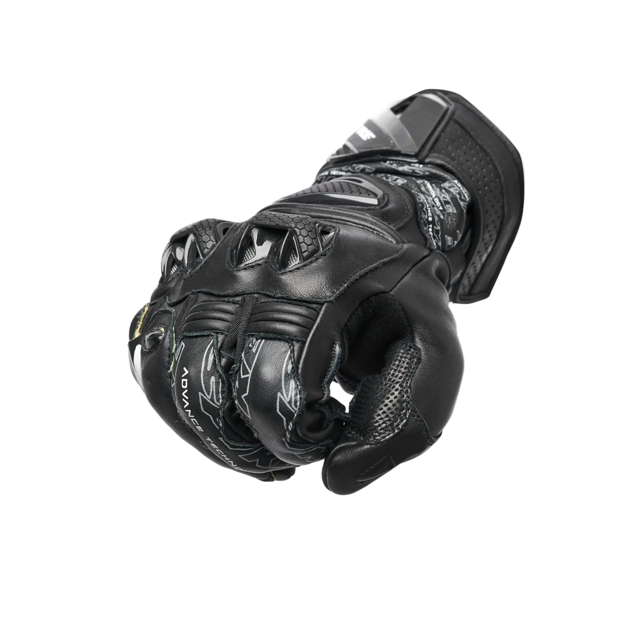 SPYKE Tech Pro Uomo Corse Guanti Nero 