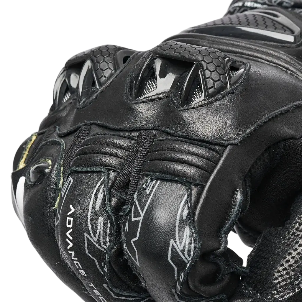 SPYKE Tech Pro Uomo Corse Guanti Nero 