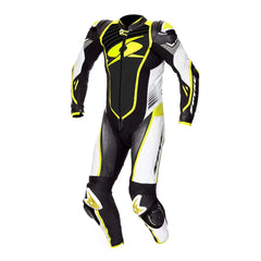 SPYKE - ARAGON RACE 1PC SUIT BLACK/WHITE/FLUO YELLOW - SECURTEX MOTOR S.L (t/a MaximoMoto)