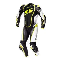 SPYKE - ARAGON RACE 1PC SUIT BLACK/WHITE/FLUO YELLOW - SECURTEX MOTOR S.L (t/a MaximoMoto)