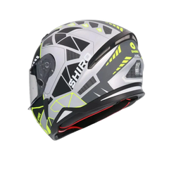 SHIRO HUNTER SH-890 STAGE PLATA Moto Intrageli Caschi Opaco Grigio Nero Giallo 