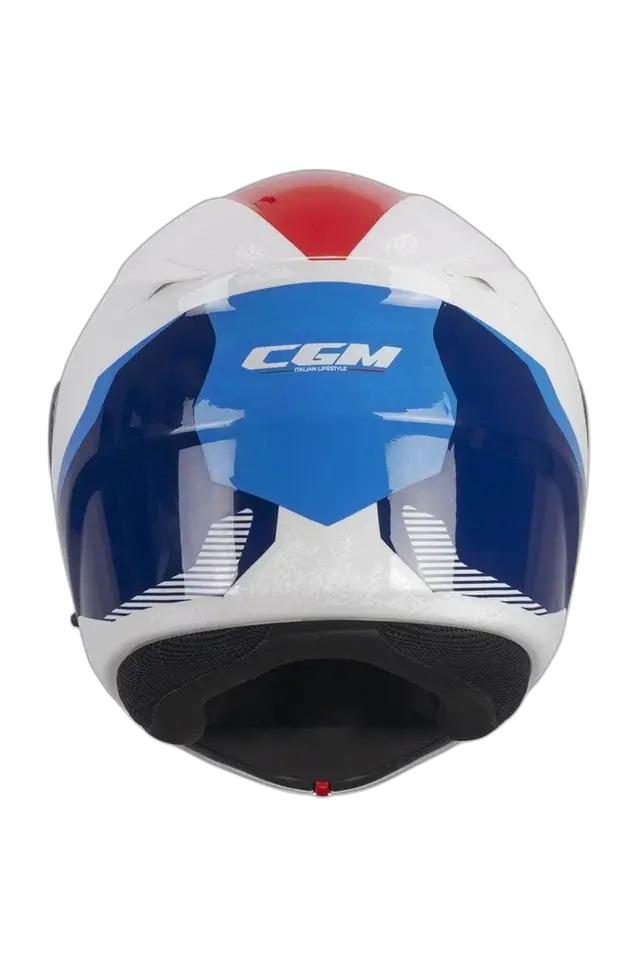 CGM 568S BER SPORT Moto Modulare Flip Up Caschi Bianco Blu 