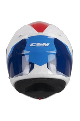 CGM 568S BER SPORT Moto Modulare Flip Up Caschi Bianco Blu 