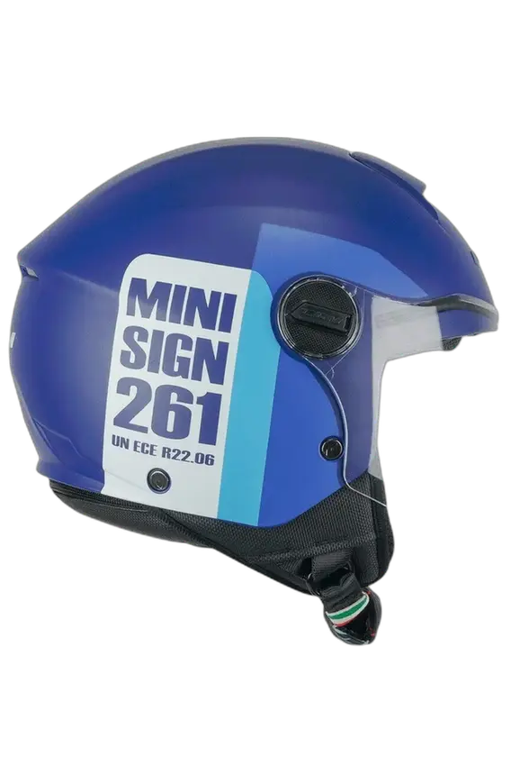 CGM 261X MINI SIGN Moto Aperta Caschi Blu Azzurro opaco 
