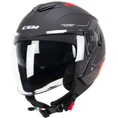 CGM - 126G IPER CITY Nero Rosso opaco - SECURTEX MOTOR S.L (t/a MaximoMoto)