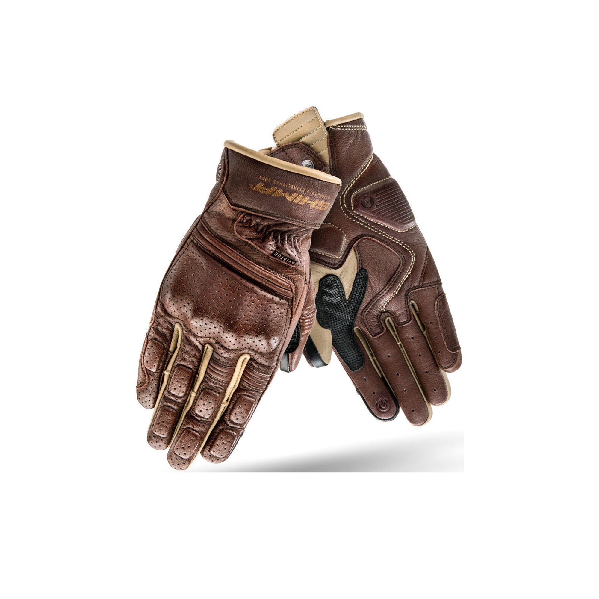 SHIMA AVIATOR GUANTES LIGHT BROWN