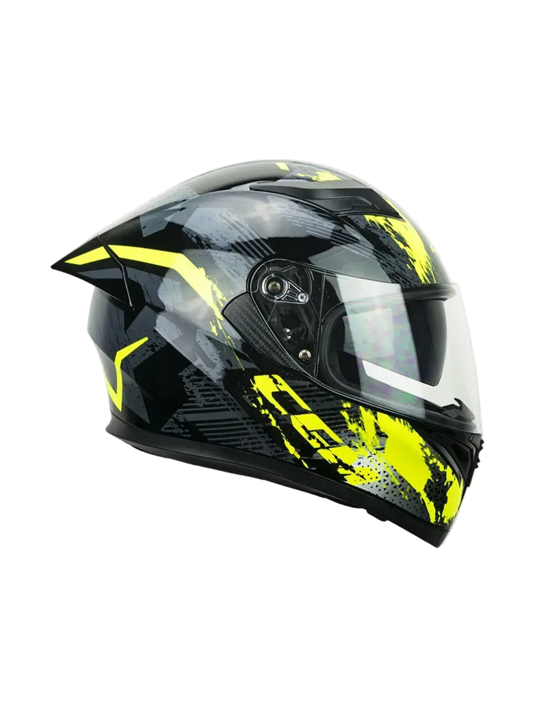 CGM 316X SPEED SPRAY Moto Integrali Caschi Nero Giallo Fluo 