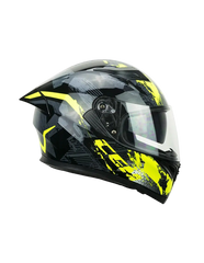 CGM 316X SPEED SPRAY Moto Integrali Caschi Nero Giallo Fluo 
