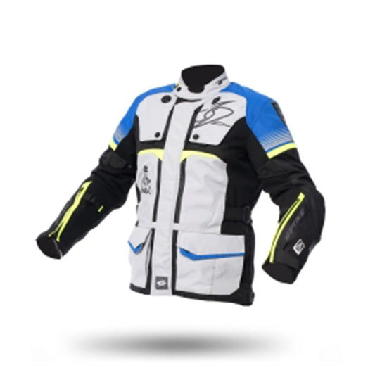 SPYKE Equator Dry Techno Man Jacket  Gris/Azul/Amarillo - SECURTEX MOTOR S.L (t/a MaximoMoto)