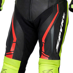 SPYKE - ASSEN RACE 2.0 1PC SUIT BLK/YELLOW FLUO/RED FLUO - SECURTEX MOTOR S.L (t/a MaximoMoto)