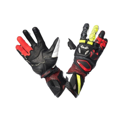 SPYKE Tech Pro Racing Man Guantes Negro/Blanco/Rojo Flou Amarillo - SECURTEX MOTOR S.L (t/a MaximoMoto)