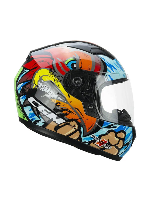 CGM - 265X LUCKY BOXER INTEGRAL CASCO Azzurro Rosso Verde – Yamoto.it