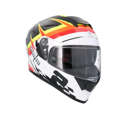 SHIRO RAPTOR PEGASUS Moto Integrali Caschi Bianco Nero Giallo Rosso 