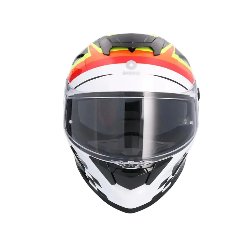 SHIRO RAPTOR PEGASUS Moto Integrali Caschi Bianco Nero Giallo Rosso 