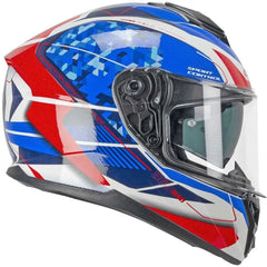 CGM - 360S KAD RACE Moto Integrali Caschi Blu Rosso