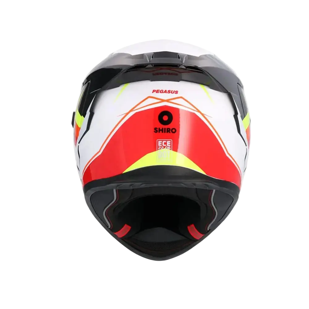 SHIRO RAPTOR PEGASUS Moto Integrali Caschi Bianco Nero Giallo Rosso 