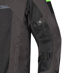 R-TECH SPIRAL MESH CHAQUETA DE MOTO DE HOMBRE TEXTIL  MUD NEGRO VERDE 
