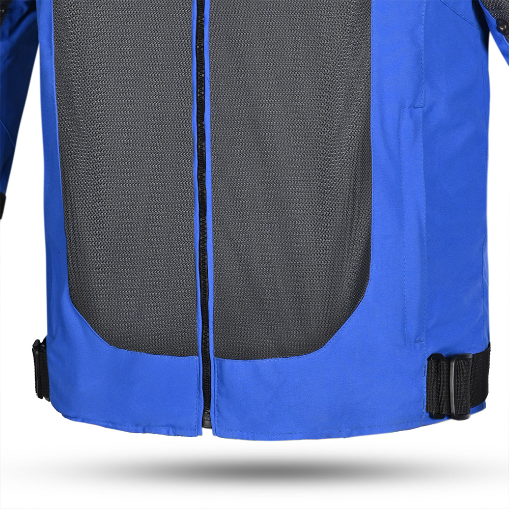 R-TECH SPIRAL MESH GIACCA MOTO UOMO BLU/GRIGIO/ROSSO 