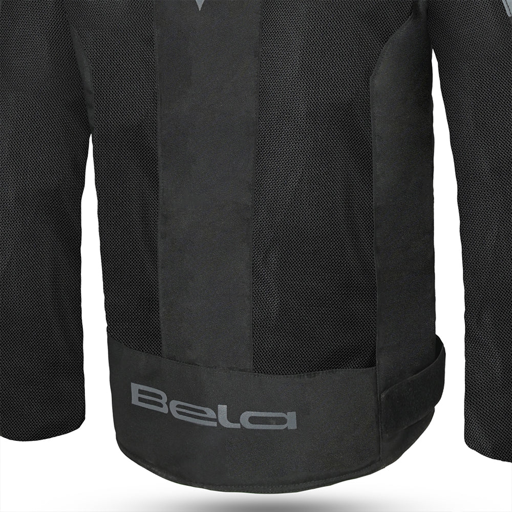 Bela MESH PRO GIACCA MOTO IN TESSUTO TRAFORATO ESTIVA UOMO NERO 