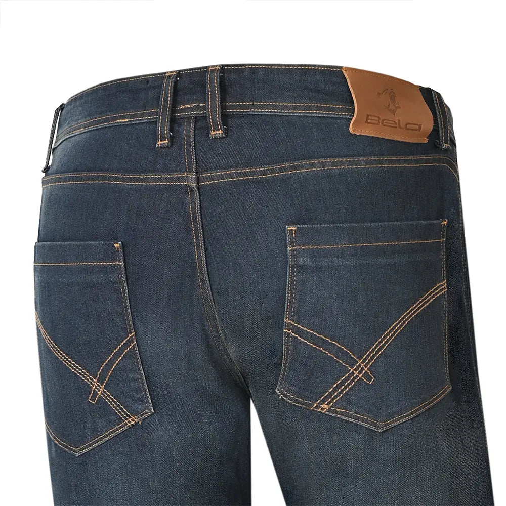 Bela Tough Rider Vintage Jeans Moto per Uomo back pockets