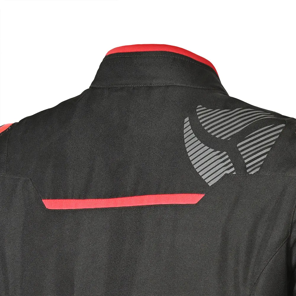 R-Tech Knight Rider Short Tre strati - Nero Rosso back shoulder